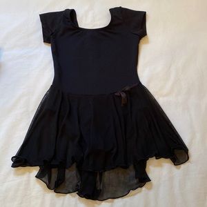 Black dance body suit